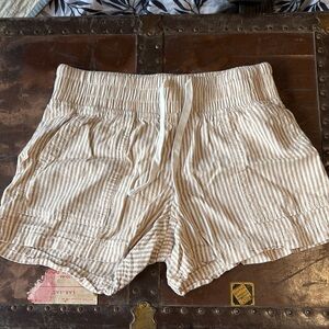 Striped Drawstring Shorts